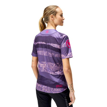 KOSZULKA KR.ENDURA PATCHWORK WMS LTD TEE PURPLE L
