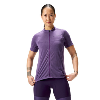 KOSZULKA KR.ENDURA LOOP WMS PURPLE ZIPPED XL