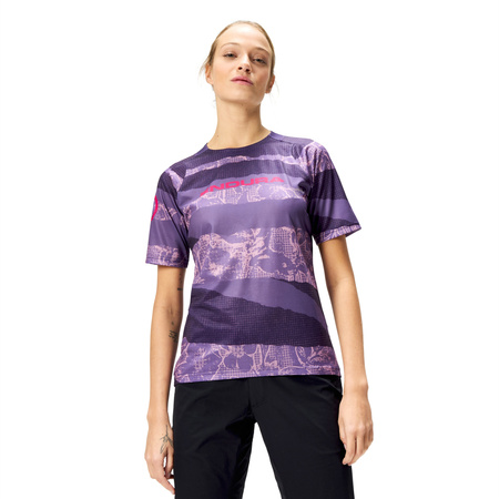 KOSZULKA KR.ENDURA PATCHWORK WMS LTD TEE PURPLE L