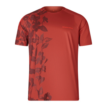 KOSZULKA KR.ENDURA BOTANIC LTD PRINTED RED L