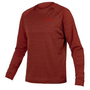 KOSZULKA DŁG.ENDURA SINGLETRACK FLEECE RED XL