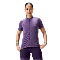 KOSZULKA KR.ENDURA LOOP WMS PURPLE ZIPPED S